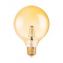 Лампа Osram 1906 LED GLOBE 6,5W/824 230V FIL Gold DIM E27