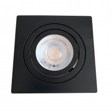 Врізний світильник ARDI Lighting AD271F BK квадратний чорний, поворотний