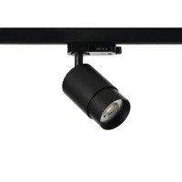 Трековый светильник Azzardo AZ6216 + AZ6224 Alia Track 3Line Base + Ring Black/Black