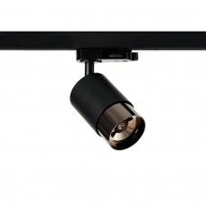 Трековий світильник Azzardo AZ6216 + AZ6227 Alia Track 3Line Base + Ring Black/Black Chrome