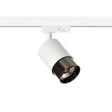 Трековий світильник Azzardo AZ6217 + AZ6227 Alia Track 3Line Base + Ring White/Black Chrome