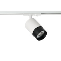 Трековий світильник Azzardo AZ6223 + AZ6224 Alia Track 1Line Base + Ring White/Black