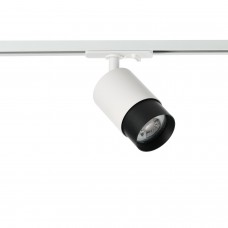 Трековий світильник Azzardo AZ6223 + AZ6224 Alia Track 1Line Base + Ring White/Black