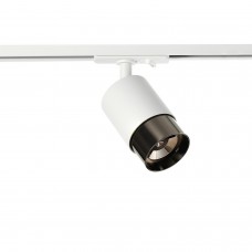 Трековий світильник Azzardo AZ6223 + AZ6227 Alia Track 1Line Base + Ring White/Black Chrome