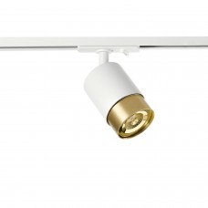 Трековий світильник Azzardo AZ6223 + AZ6228 Alia Track 1Line Base + Ring White/Anodised Gold