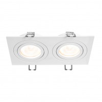 Врізний світильник VIDEX під лампу 2xGU10 Білий (VL-SPF23S-W)
