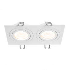 Врізний світильник VIDEX під лампу 2xGU10 Білий (VL-SPF23S-W)