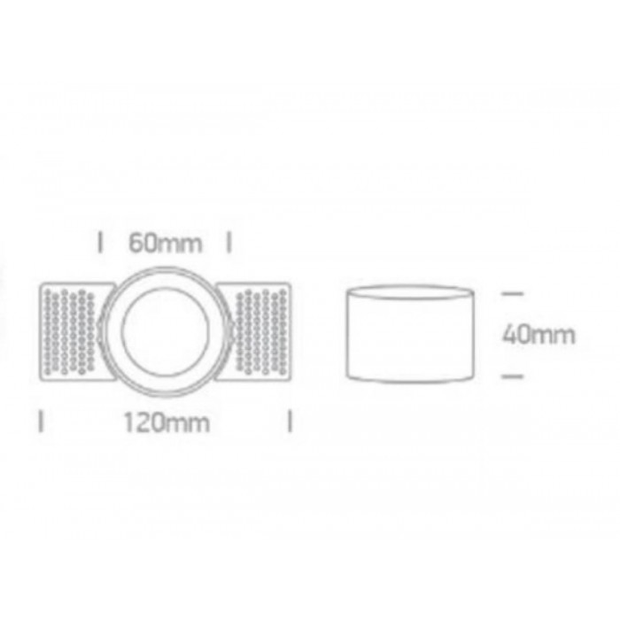 Светильник точечный врезной KLOODI KD-HALO R60 WH безрамочный