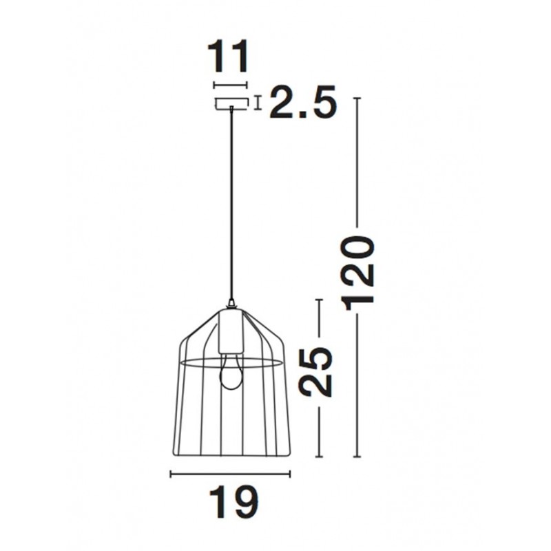 Підвісний світильник Nova Luce 7605179 Peppino