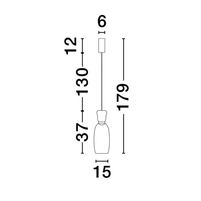 Подвесной светильник Nova Luce 9009100 Pluma, 9 Вт, 914 лм, 3000К