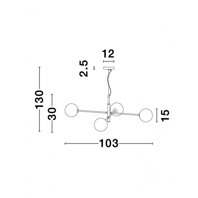 Люстра Nova Luce 9143304 Vitra