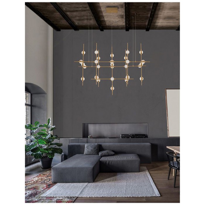 Люстра - Nova Luce 9180630 Atomo, 2.4 Вт, 5040 лм, 3000K