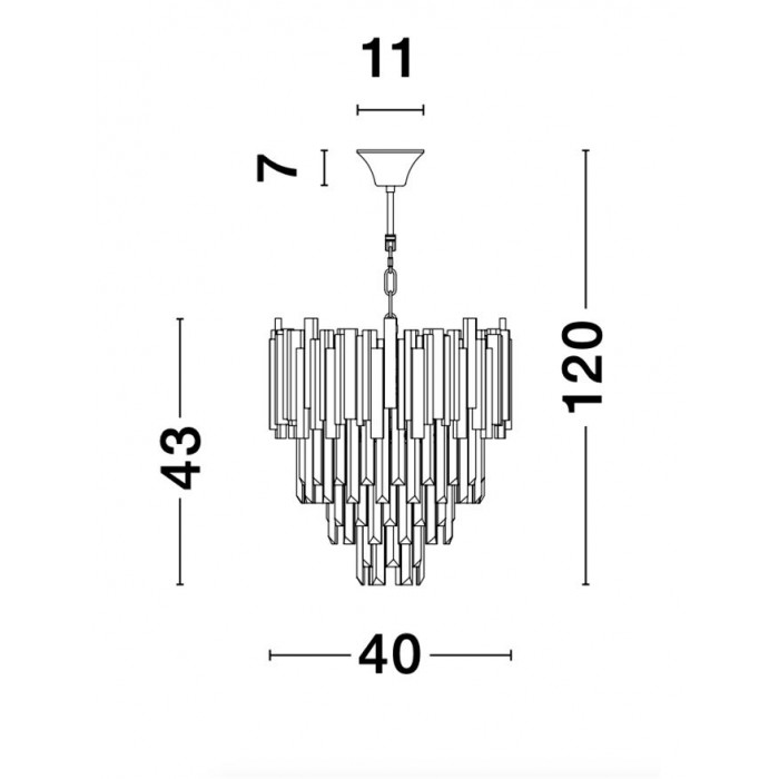 Люстра - Nova Luce 9181100 Grane