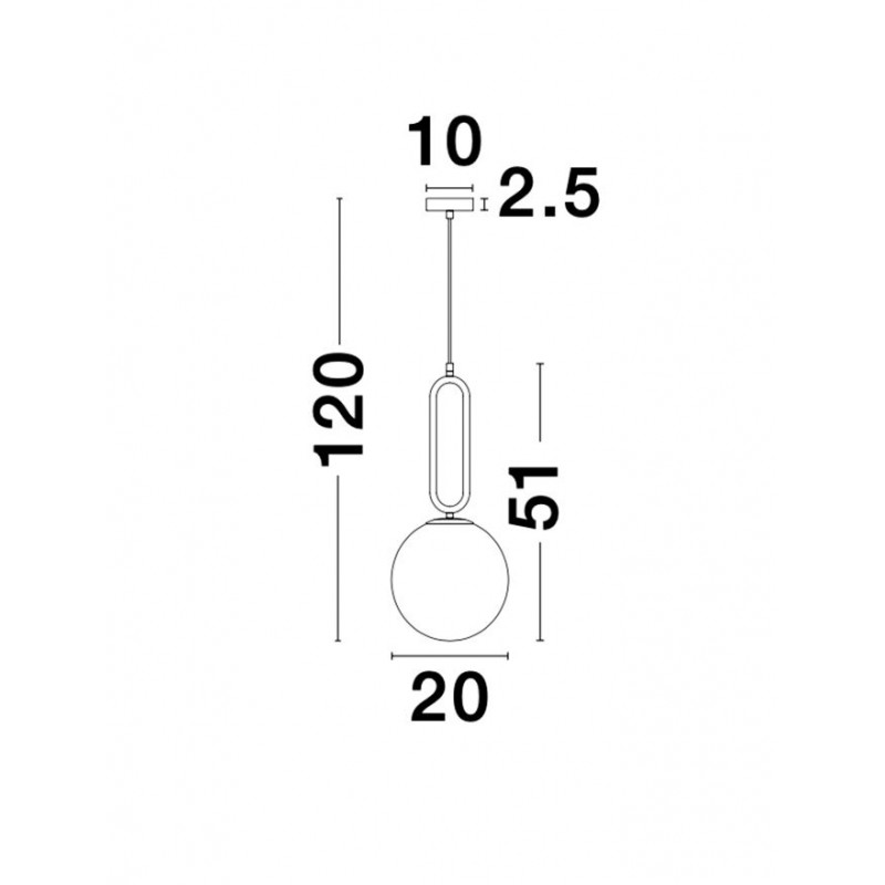 Подвесной светильник Nova Luce 9191201 Grus