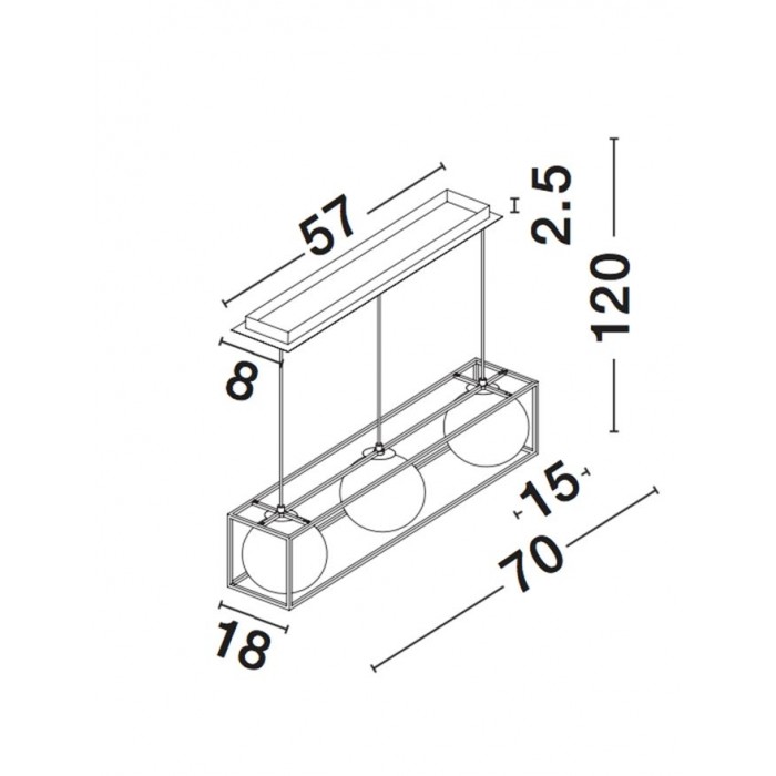 Підвісний світильник Nova Luce 9206402 Juliet