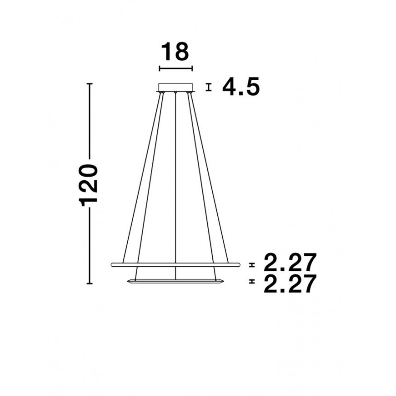 Люстра Nova Luce 9312838 Netuno, 50 Вт, 2570 лм, 3000K