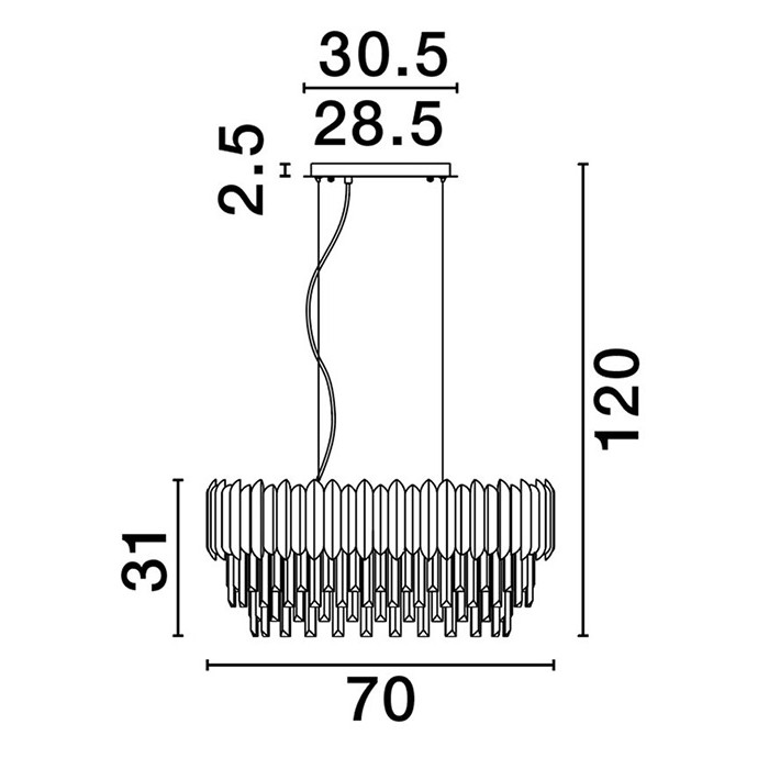 Люстра - Nova Luce 9824076 Magnolia