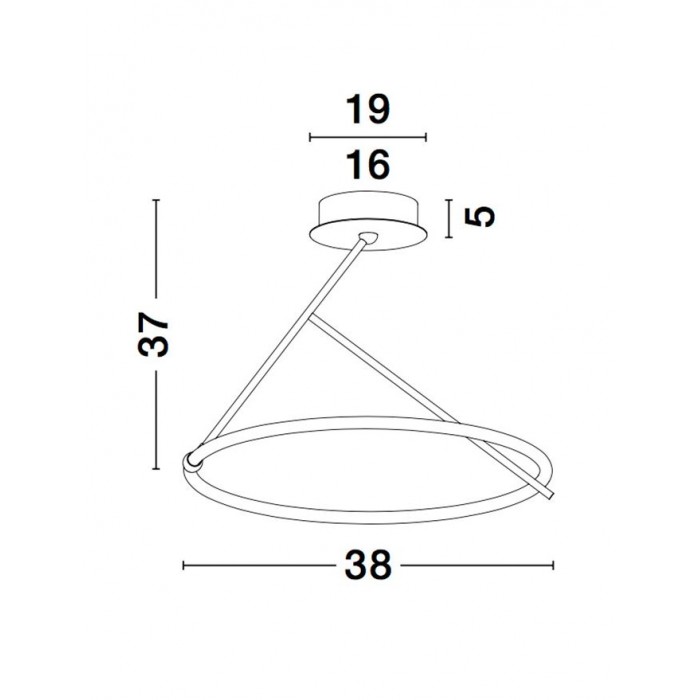 Люстра - Nova Luce 9892162 Janus, 21 Вт, 1900 лм, 3000K