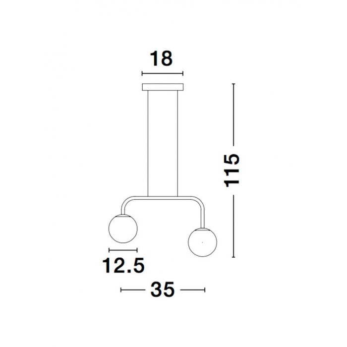 Підвісний світильник Nova Luce 9919602 Joline, 8 Вт, 1030 лм, 3200K