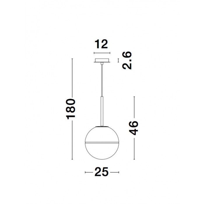 Підвісний світильник Nova Luce 9960612 Cantona
