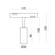 Магнитный трековый светильник Kloodi KDMG-SPOT30 3W 3K WH Spot30