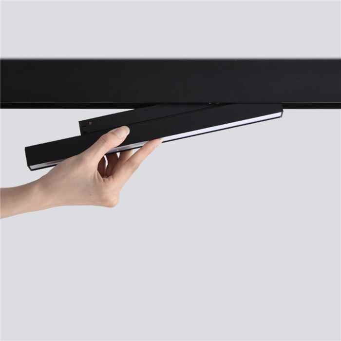 Магнитный трековый светильник Kloodi KDMG-LINE300 PC 12W 4K BK Line300