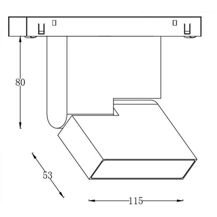 Світильник магнітний трековий Kloodi KDMG-M13 6W 3K WH