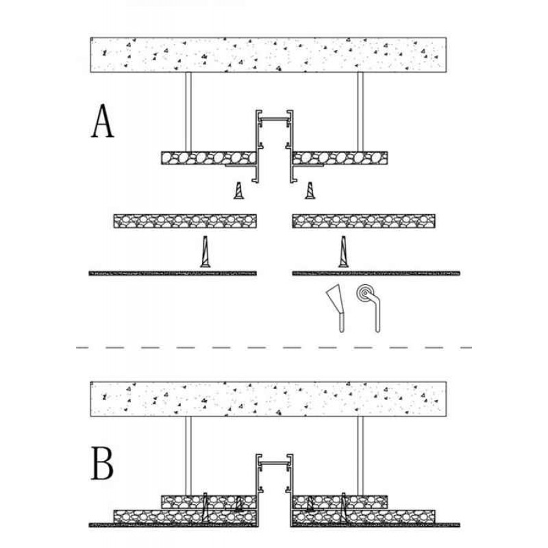 Магнитный врезной шинопровод 2м Kloodi KDMG-TR 2M BK Recessed