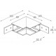Угловое соединение Kloodi KDMG-ZM 90 V Recessed