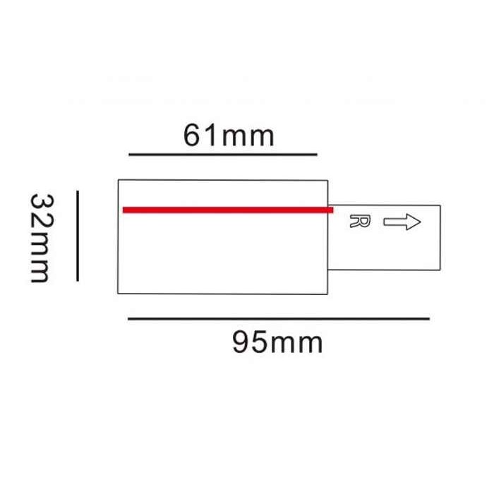 Підвід живлення для треку Kloodi KDTR-261 R BK