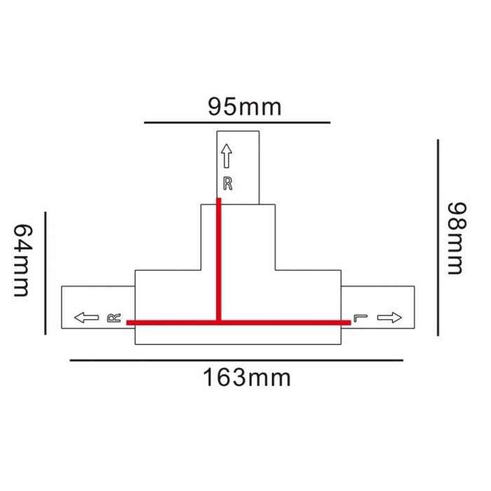 З`єднання Т-подібне Kloodi KDTR-264 L1 BK