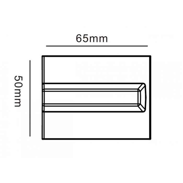 Заглушка для підводу живлення для врізного треку Kloodi KDTR-RL261 WH