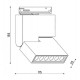 Светильник трековый однофазный Kloodi KD-STL0612 3K WH