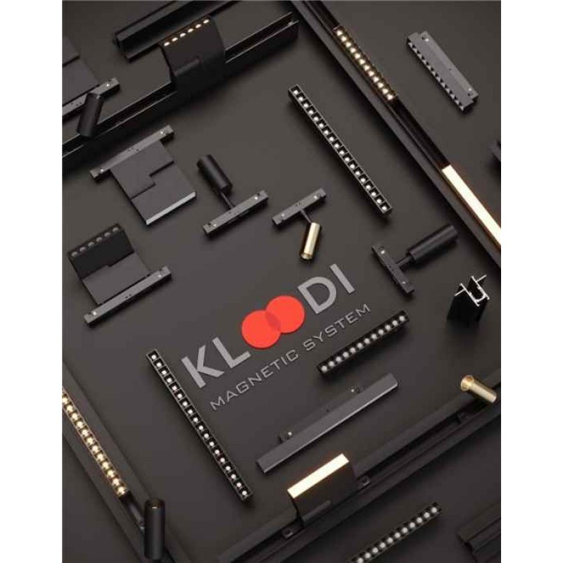 Магнитный шинопровод 2м Kloodi KDMG-TRN 2M BK Surface