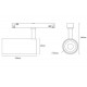 Магнитный трековый светильник Kloodi KDMG-SPOT45 12W 3K BK Spot45