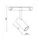 Светильник магнитный трековый Kloodi KDMG-SPOT35 6W 4K WH