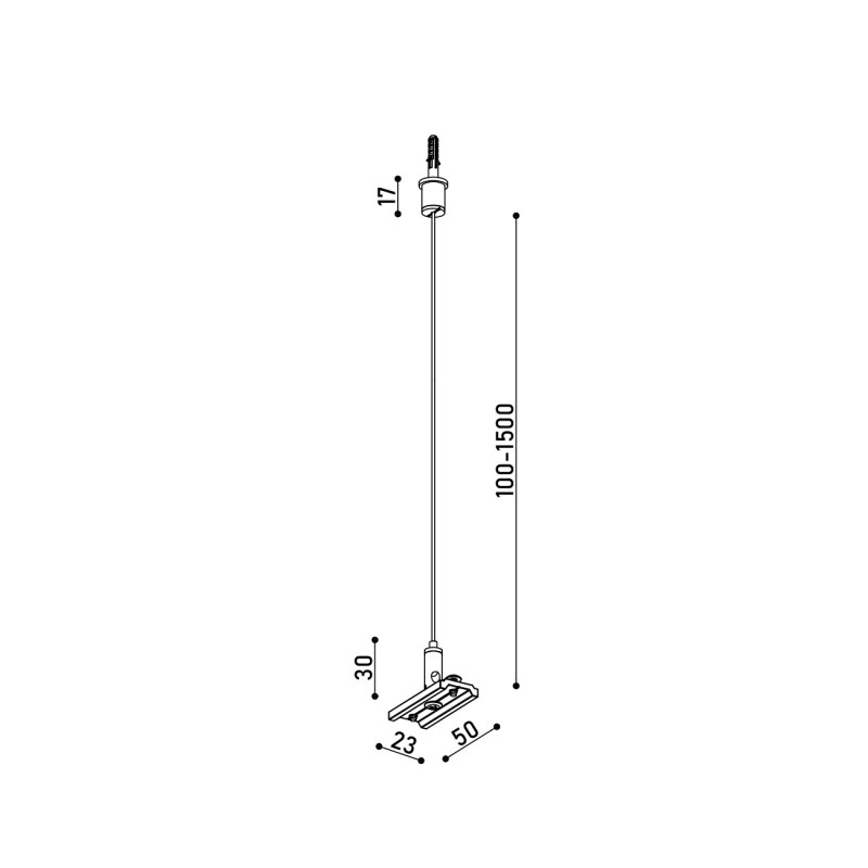 Тросовый подвес Kloodi KDMG-TRN S-KIT 1.5M