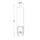 Лампа світлодіодна Kloodi G9-4W COB 4K DIM , 4W 4000K G9 Dimmable