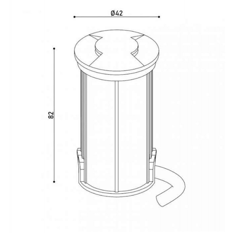 Грунтовый светильник Kloodi KDGL-SIDE2 42 2x1W 3K, 2 Вт, 3000K