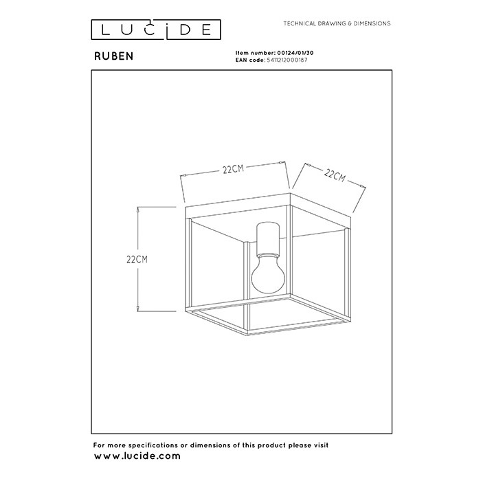 Люстра Lucide 00124/01/30 Ruben