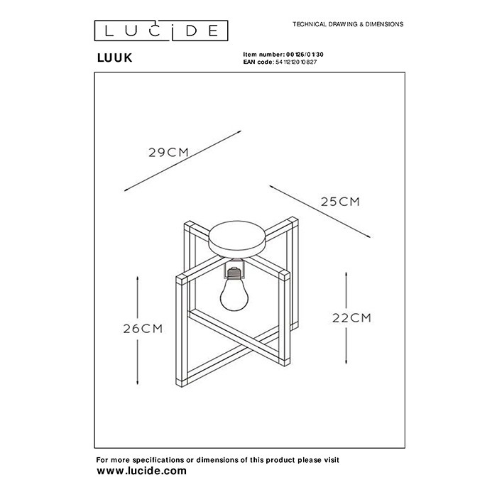 Люстра Lucide 00126/01/30 Luuk