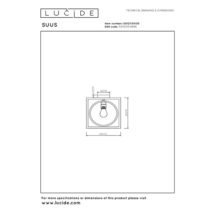 Люстра Lucide 00127/01/30 Suus