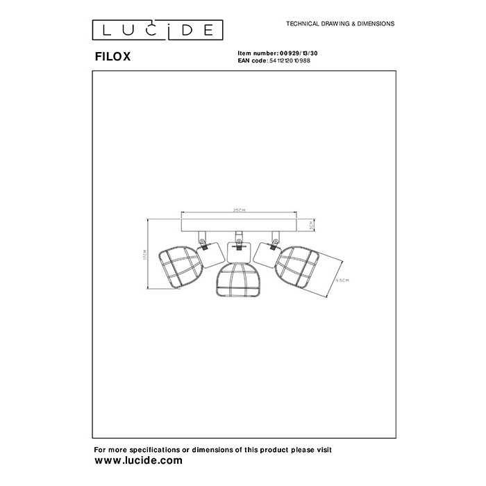 Спот - Lucide 00929/13/30 Filox