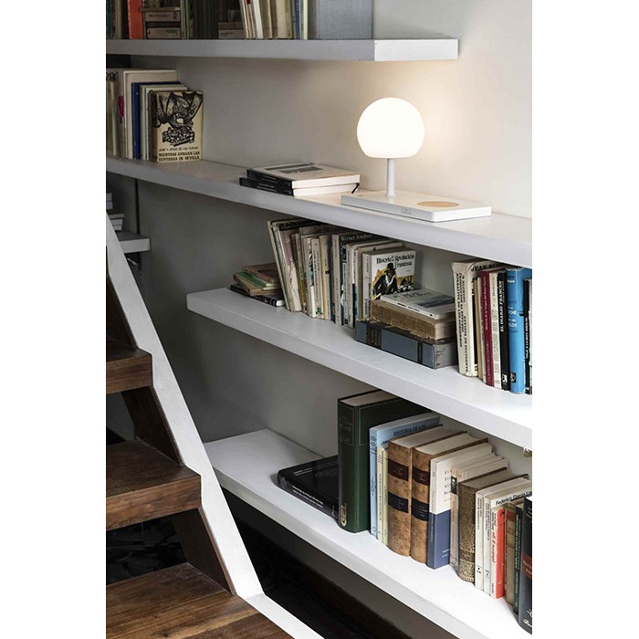 Настольная лампа Faro 01007A Niko Glass White table lamp, 7 Вт, 500 лм, 3000K