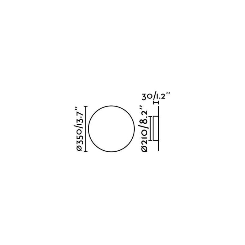 Настенный светильник Faro 1040 Board 350 Black wall lamp 8W, 7 Вт, 450 лм, 2700K