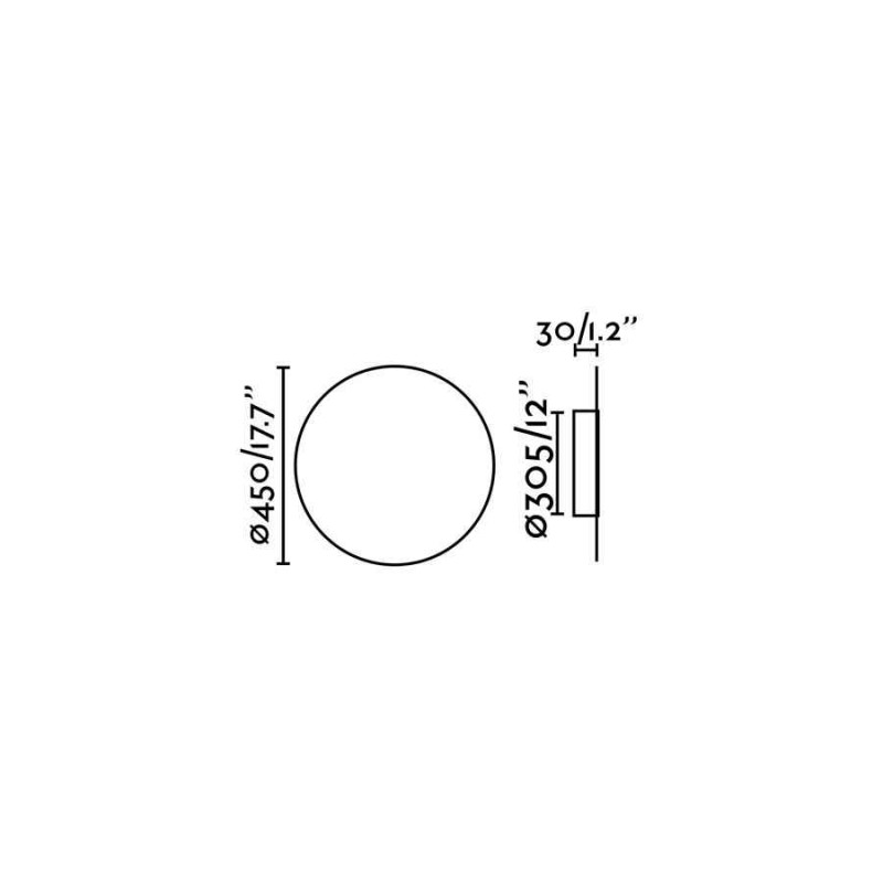 Настенный светильник Faro 1041 Board 450 Black wall lamp 12W, 10 Вт, 750 лм, 2700K