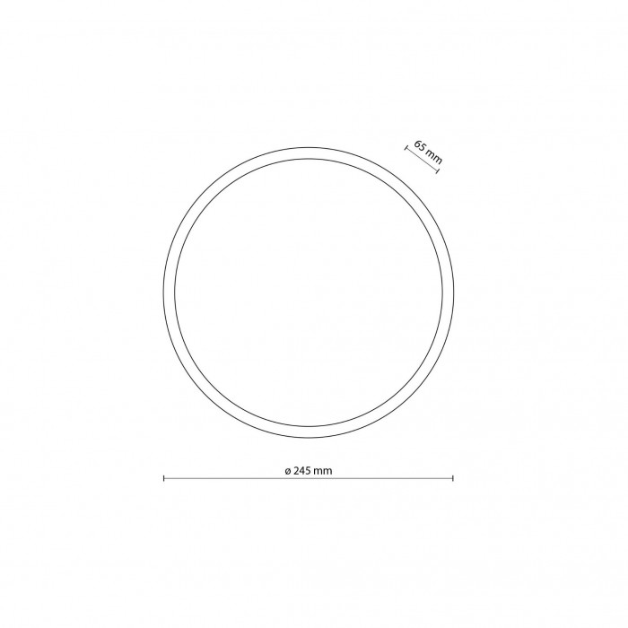 Потолочный светильник TK Lighting 18187, 18 Вт, 1300 лм, 3000К