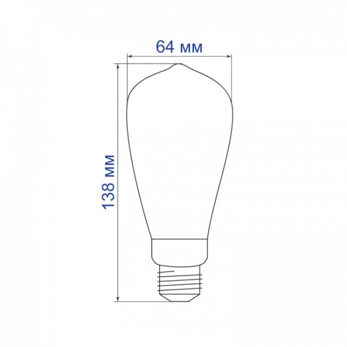 Светодиодная лампа Feron 1864 LB-379, ST64 2W 2700К E27, 270°