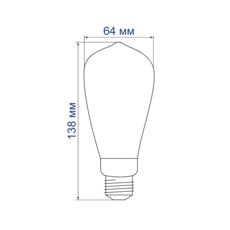 Светодиодная лампа Feron 1864 LB-379, ST64 2W 2700К E27, 270°