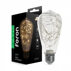 Светодиодная лампа Feron 1864 LB-379, ST64 2W 2700К E27, 270°